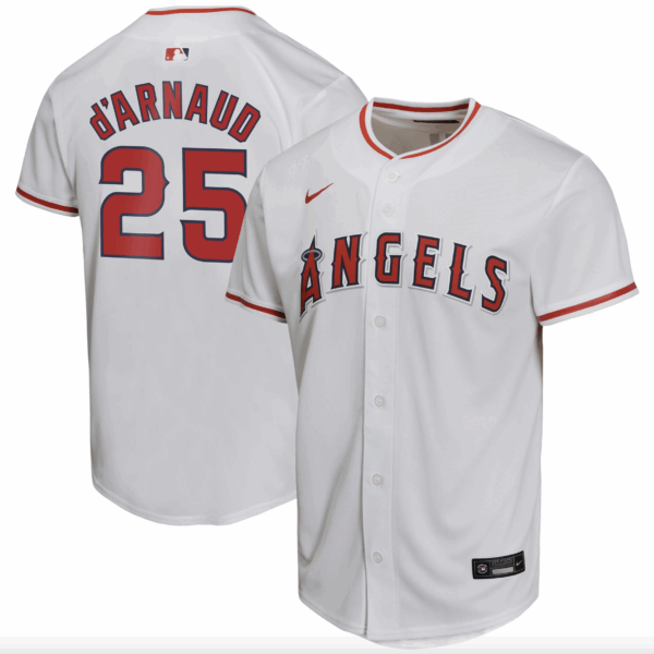 Travis d'Arnaud Los Angeles Angels Nike Youth Home Game Player Jersey - White