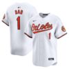 Baltimore Orioles Nike #1 Dad Home  Jersey - White