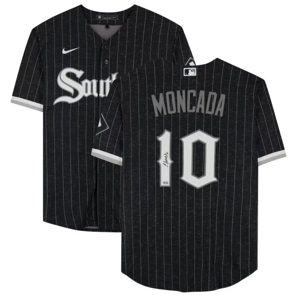 Yoan Moncada Chicago White Sox Nike Women's City Connect Limited Player Jersey - Black